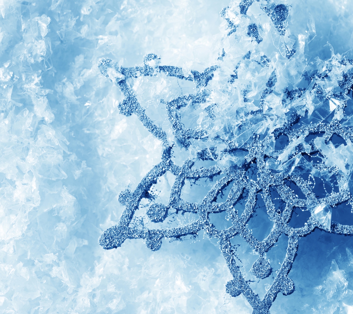 Das Christmas Snowflake Wallpaper 1440x1280
