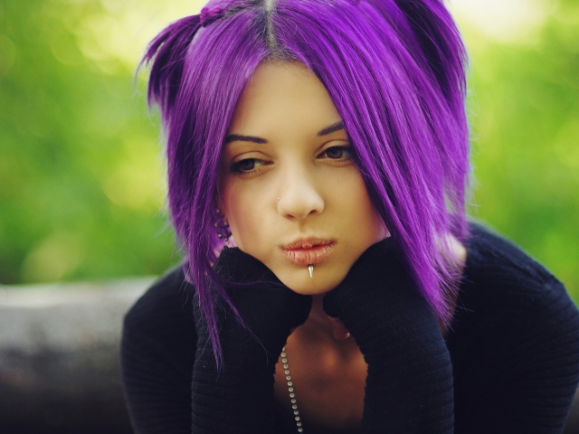 Screenshot №1 pro téma Purple Girl 640x480