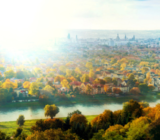 Dresden In Sun Lights - Obrázkek zdarma pro 1024x1024