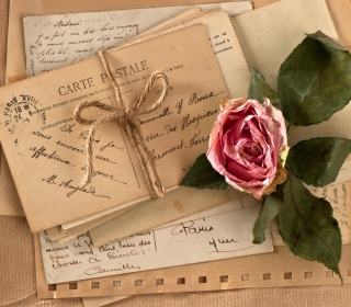 Vintage Love Letters papel de parede para celular para iPad