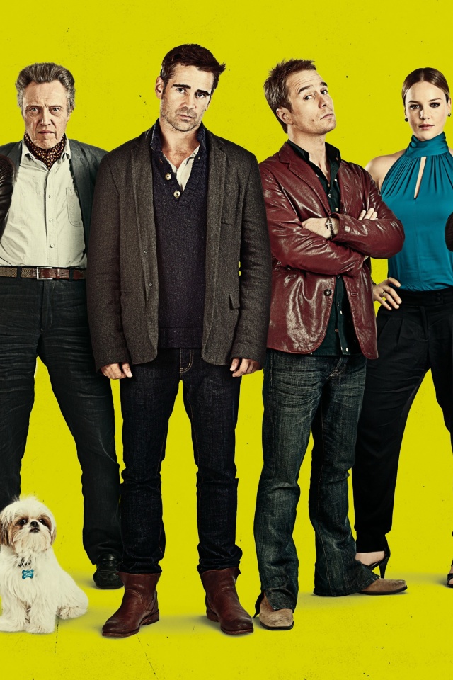 Das Seven Psychopaths with Colin Farrell and Sam Rockwell Wallpaper 640x960