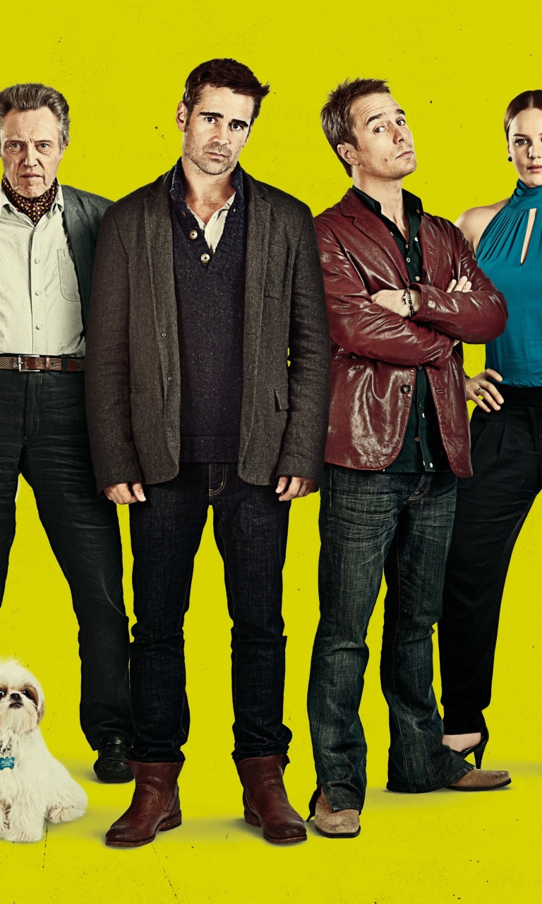 Обои Seven Psychopaths with Colin Farrell and Sam Rockwell 768x1280