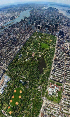 Screenshot №1 pro téma Central Park New York From Air 240x400