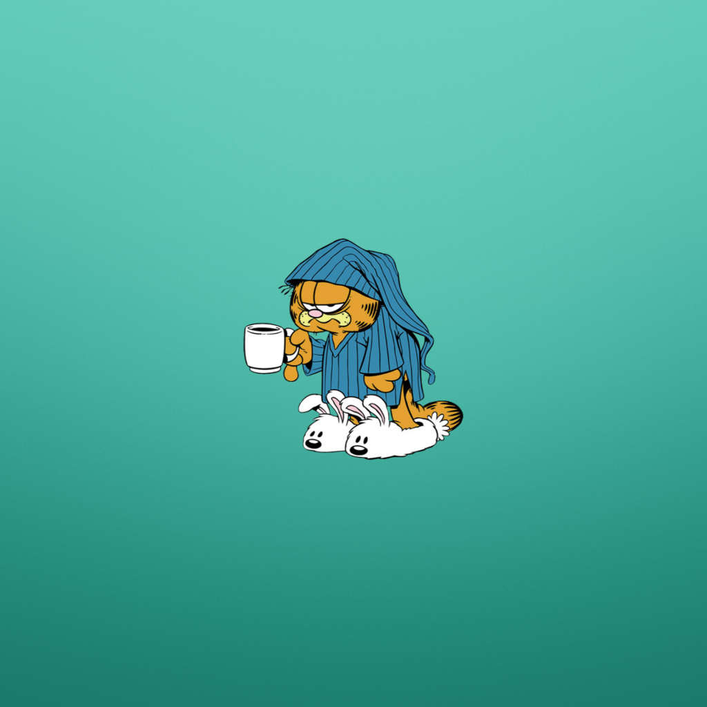 Обои Garfield's Monday Morning 1024x1024