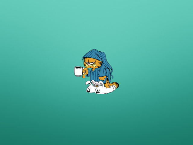 Das Garfield's Monday Morning Wallpaper 640x480