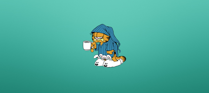 Das Garfield's Monday Morning Wallpaper 720x320