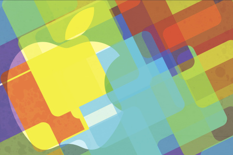 Das Macbook Logo Wallpaper 480x320