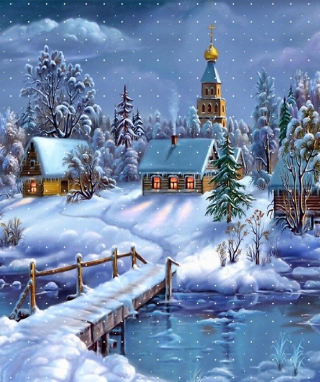 Christmas Night - Obrázkek zdarma pro Nokia Asha 310