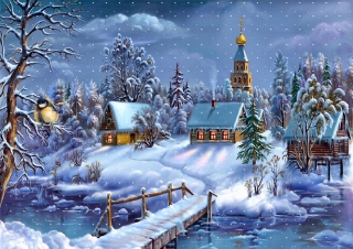 Christmas Night - Obrázkek zdarma pro 1600x1280