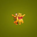 Sfondi Winnie The Pooh And Tiger 128x128