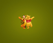Обои Winnie The Pooh And Tiger 176x144