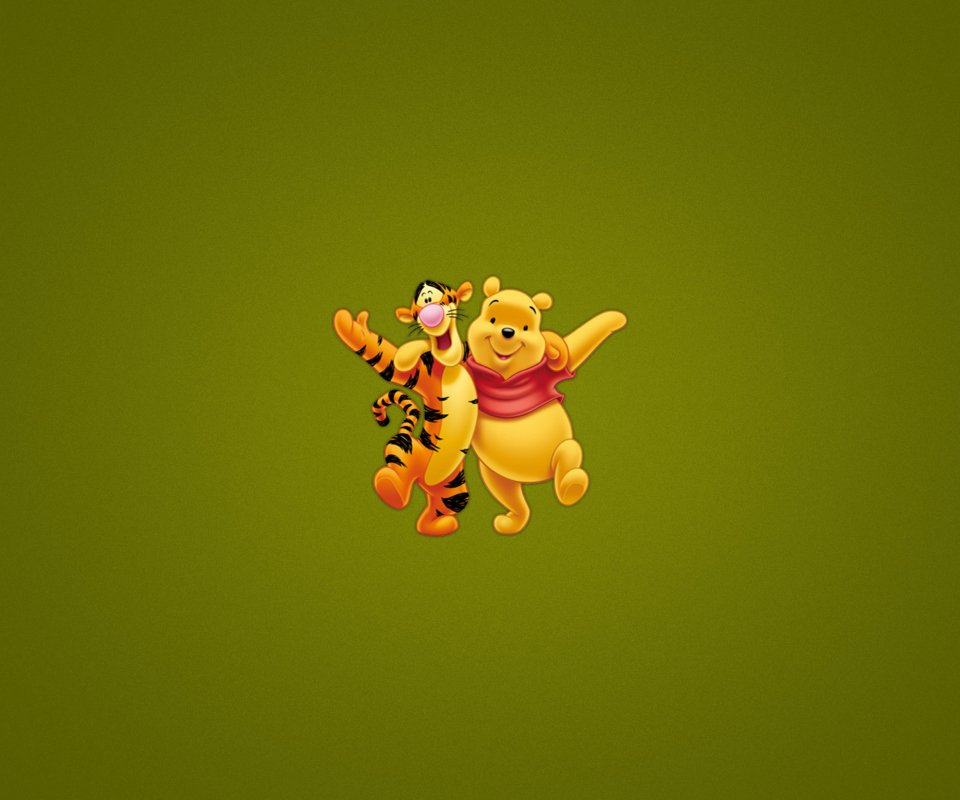 Das Winnie The Pooh And Tiger Wallpaper 960x800