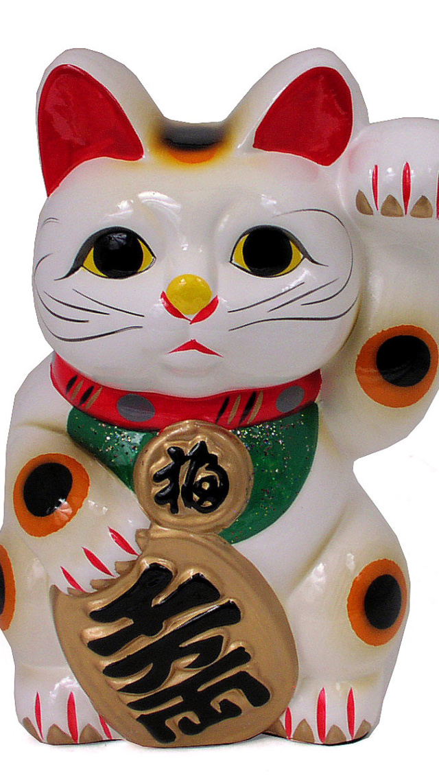 Sfondi Maneki Neko Lucky Cat 640x1136