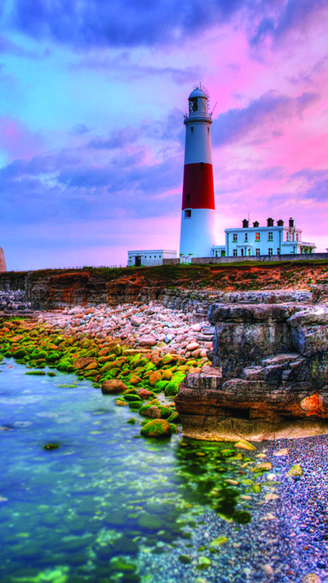 Lighthouse In Portugal wallpaper 640x1136