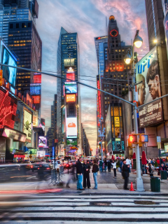 New York City Times Square wallpaper 240x320