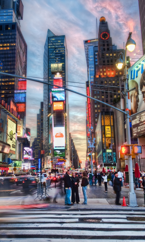 New York City Times Square wallpaper 480x800