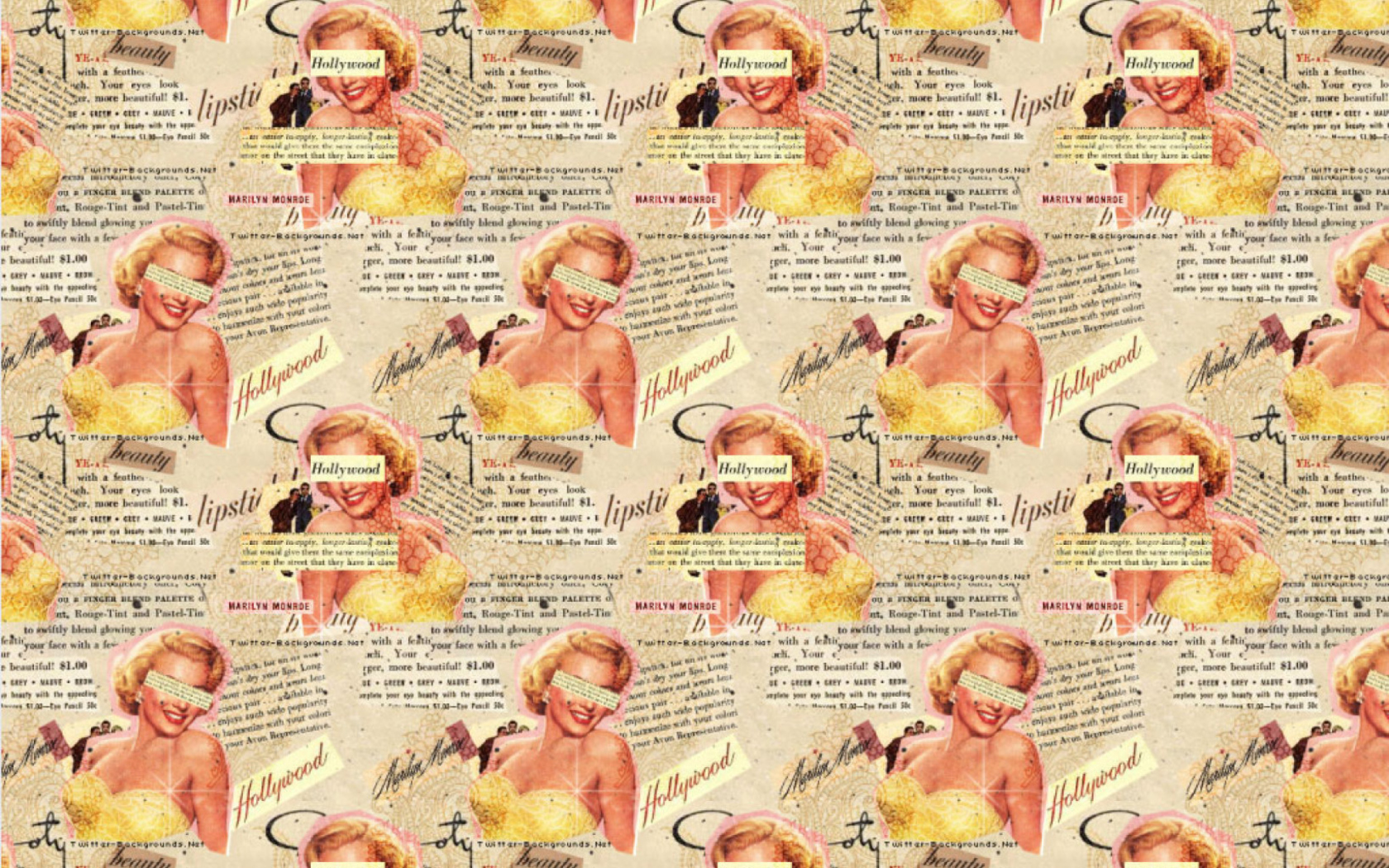 Screenshot №1 pro téma Marilyn Monroe Pattern 1680x1050
