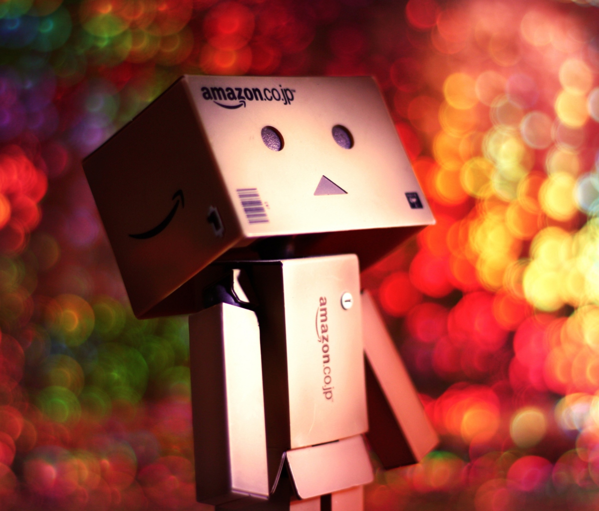 Screenshot №1 pro téma Danbo And Magical Bokeh 1200x1024