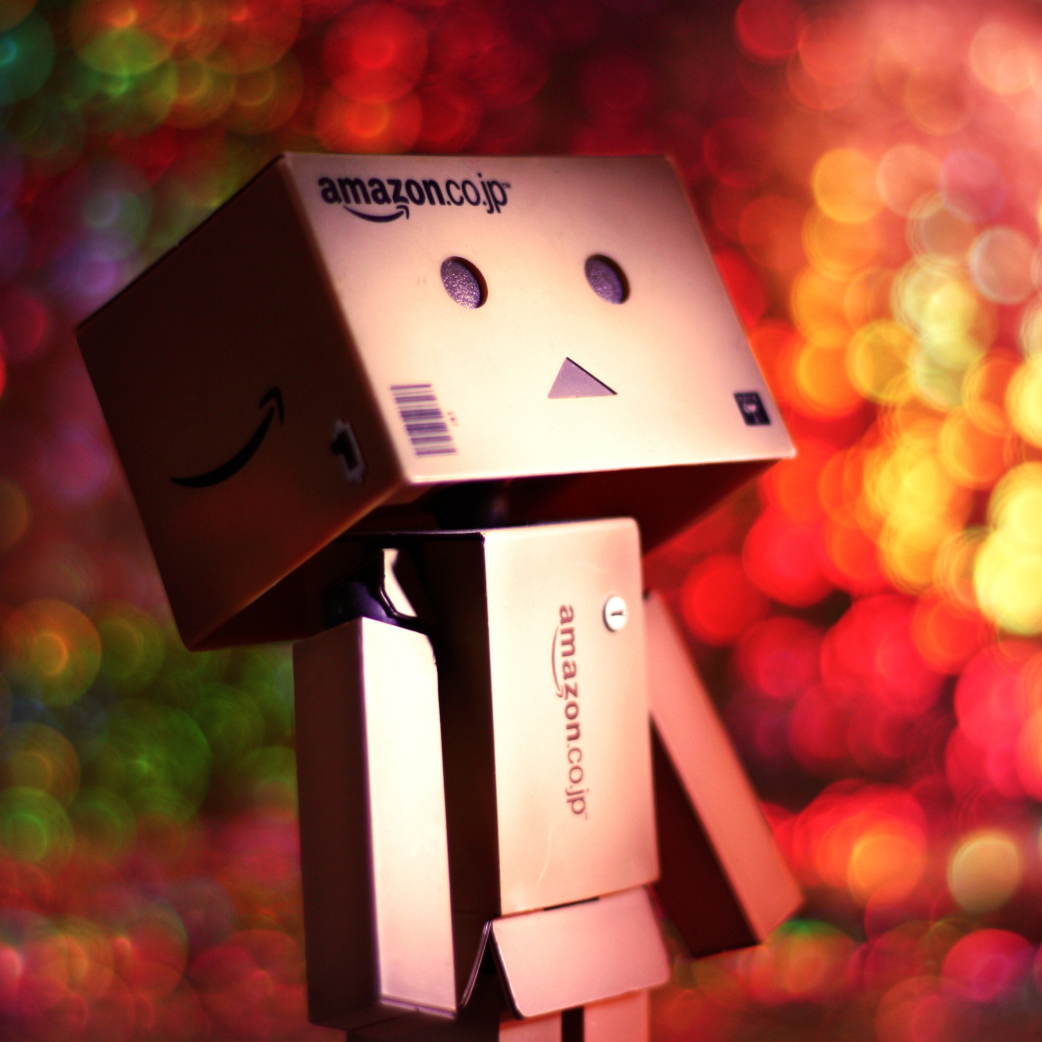 Screenshot №1 pro téma Danbo And Magical Bokeh 2048x2048