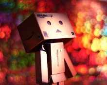 Screenshot №1 pro téma Danbo And Magical Bokeh 220x176