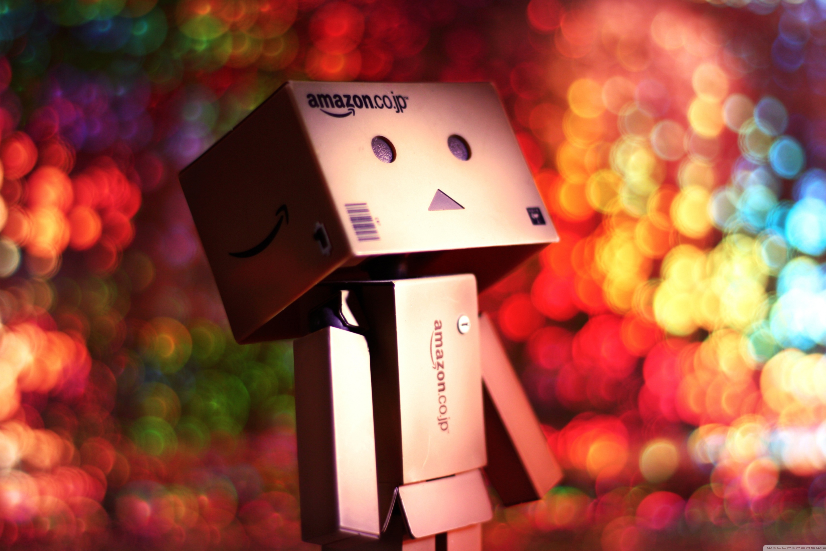 Screenshot №1 pro téma Danbo And Magical Bokeh 2880x1920