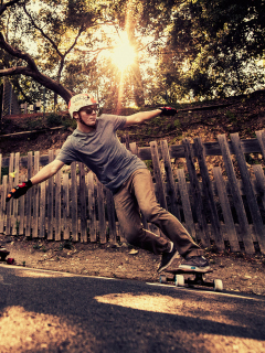 Skateboarding wallpaper 240x320