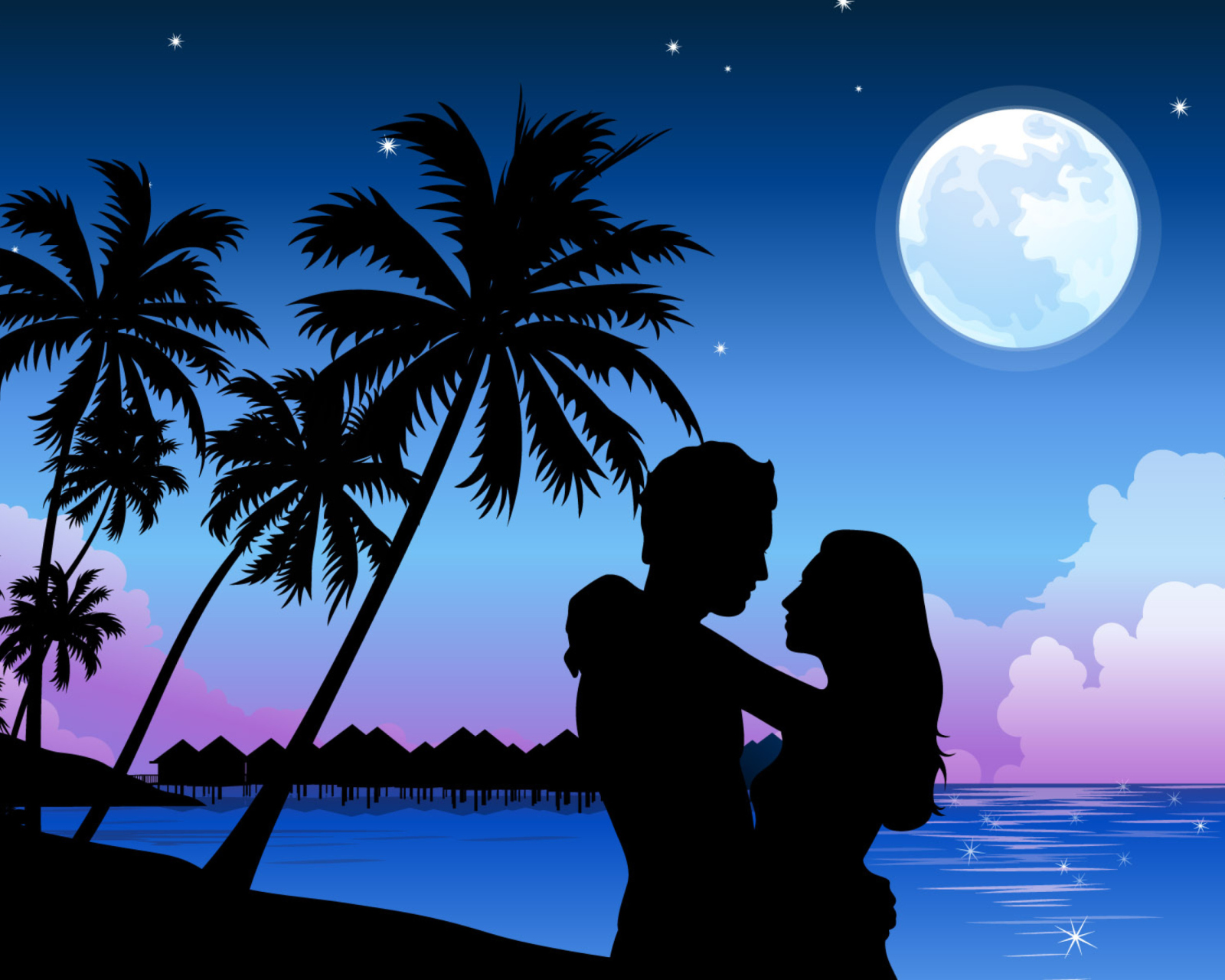 Screenshot №1 pro téma Romantic Paradise 1600x1280