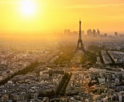 Das Paris Sunrise Wallpaper 176x144