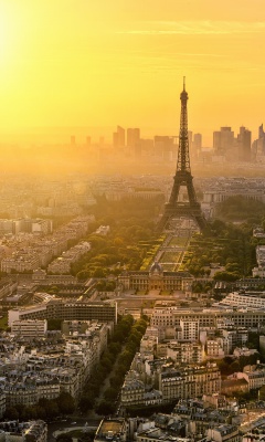 Das Paris Sunrise Wallpaper 240x400