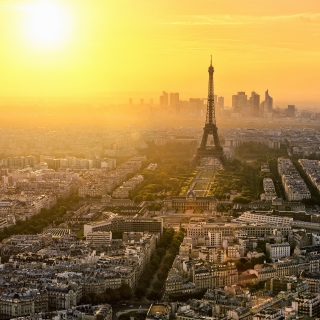 Kostenloses Paris Sunrise Wallpaper für 208x208