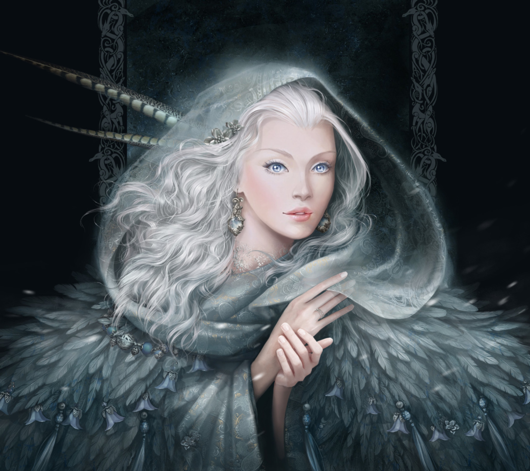 Fondo de pantalla White Fantasy Princess 1080x960