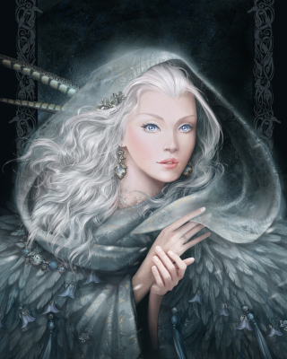 White Fantasy Princess - Obrázkek zdarma pro 480x800