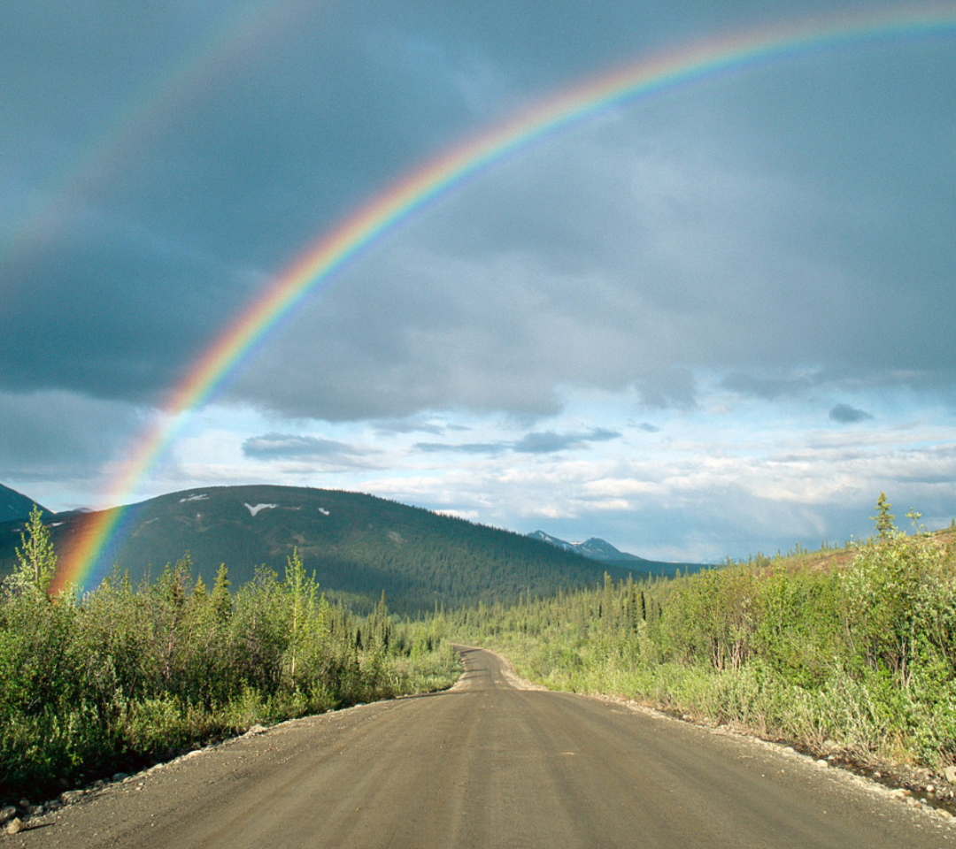 Rainbow In Alaska wallpaper 1080x960
