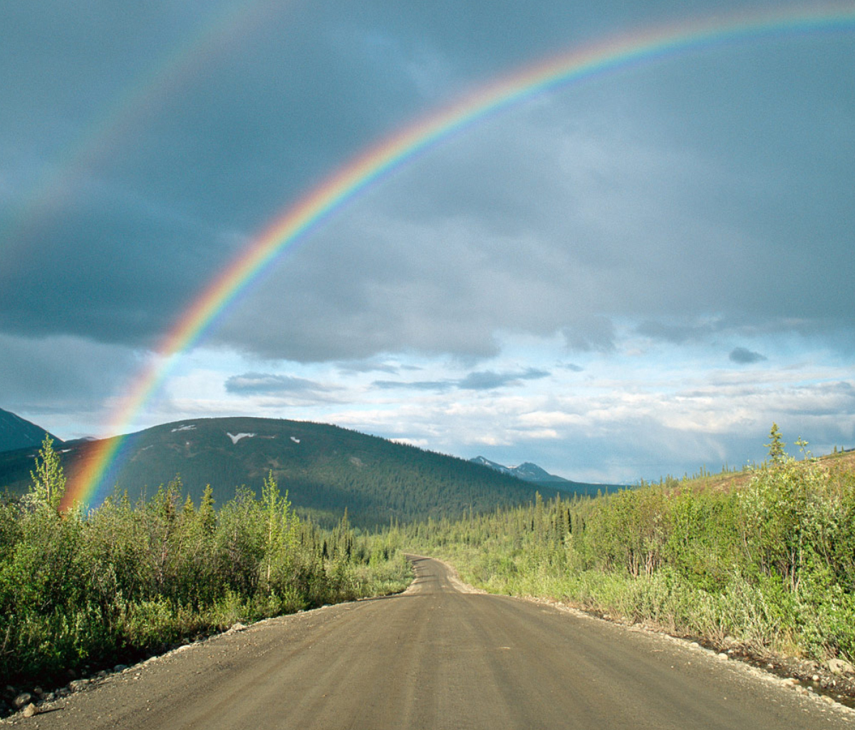 Обои Rainbow In Alaska 1200x1024