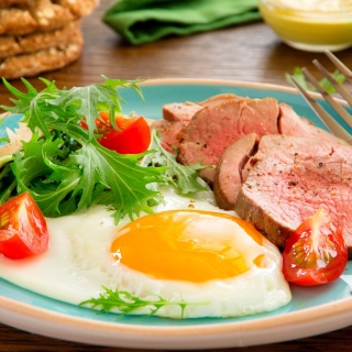 Free Scrambled eggs and ham Picture for 1024x1024