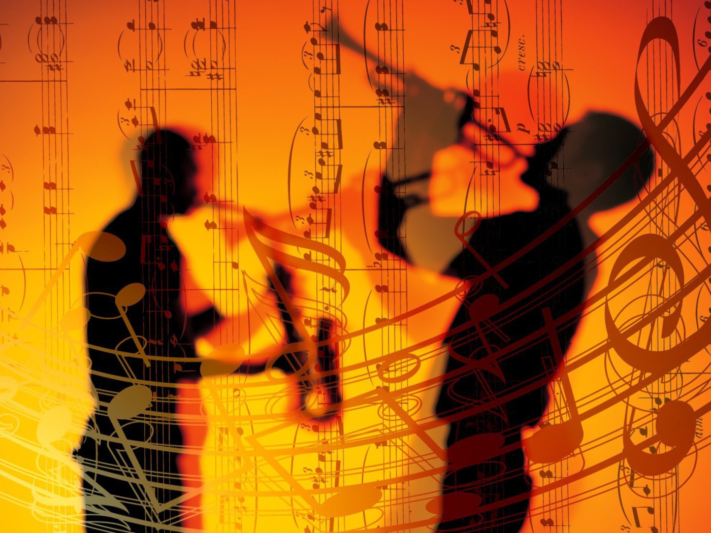 Das Jazz Duet Wallpaper 1400x1050