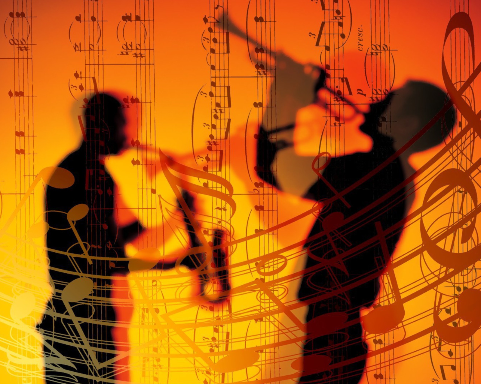 Das Jazz Duet Wallpaper 1600x1280