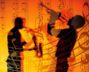 Das Jazz Duet Wallpaper 176x144