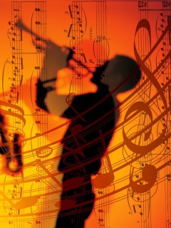 Das Jazz Duet Wallpaper 240x320