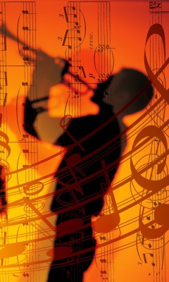 Fondo de pantalla Jazz Duet 240x400