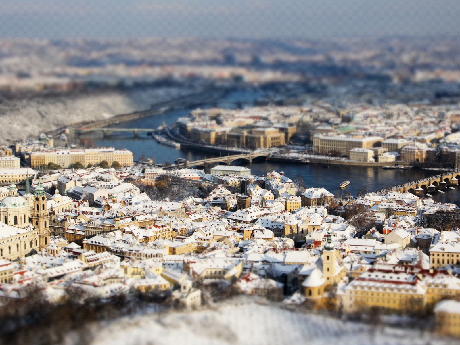 Fondo de pantalla Panoramic View Of Prague 1600x1200