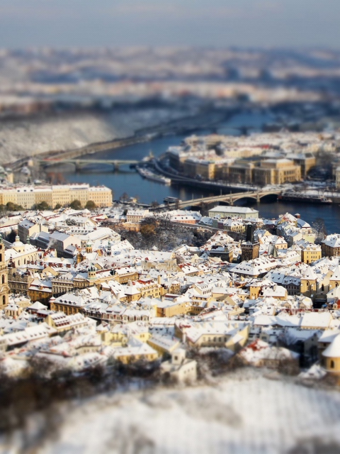 Fondo de pantalla Panoramic View Of Prague 480x640