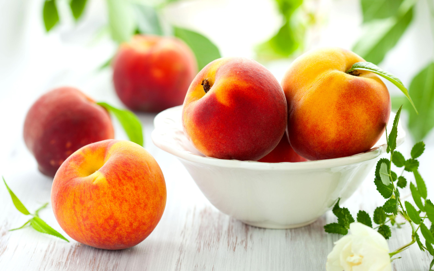 Das Nectarines and Peaches Wallpaper 1440x900