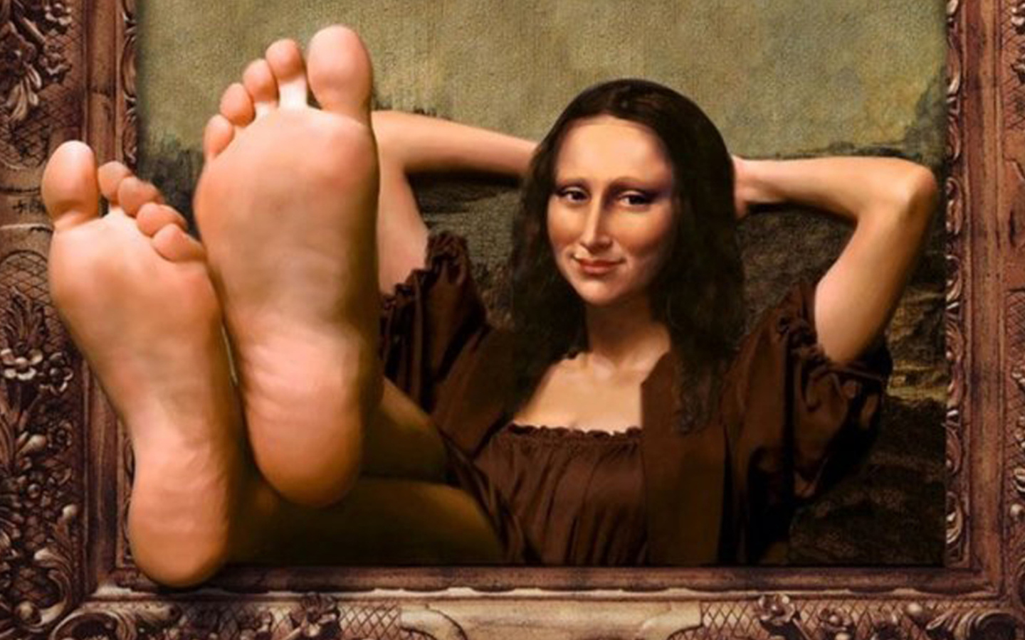Das Art Parodies - Mona Lisa Wallpaper 1440x900