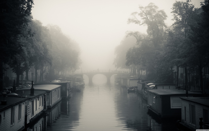 Screenshot №1 pro téma Misty Autumn In Amsterdam