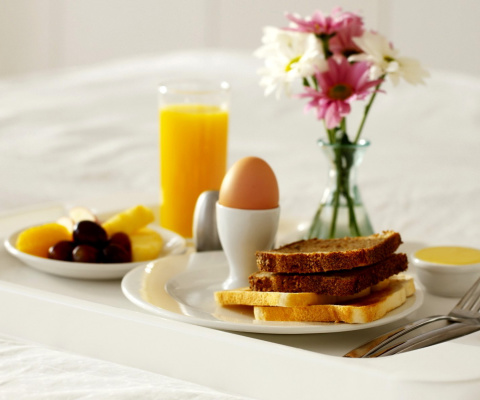 Continental Breakfast wallpaper 480x400
