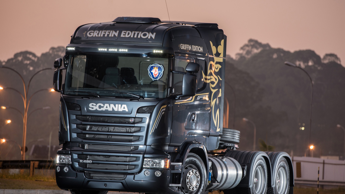 Scania R480 Truck wallpaper 1366x768