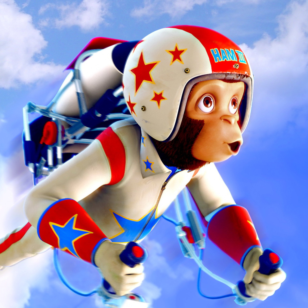 Space chimps wallpaper 1024x1024