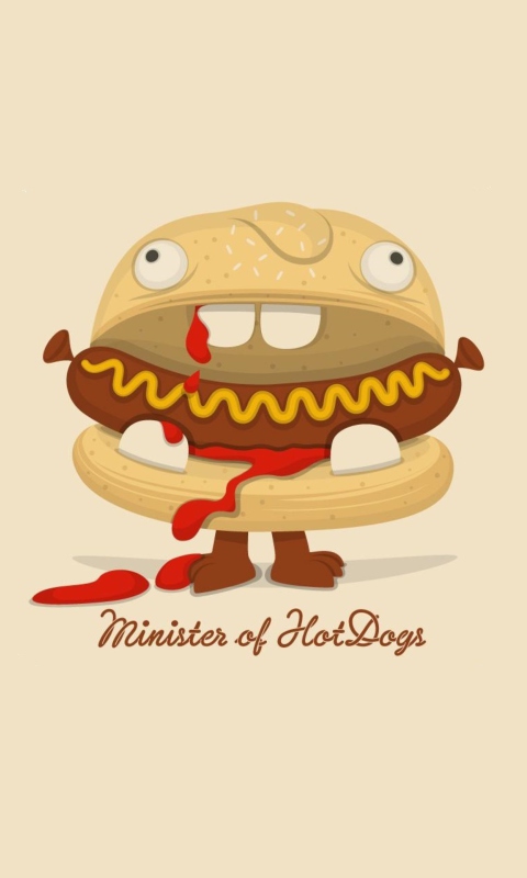 Обои Minister Of Hot Dogs 480x800