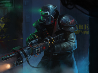 Soldier in Game wallpaper 320x240